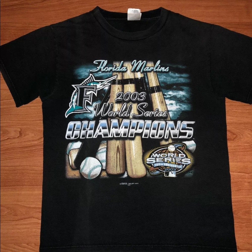 Vintage 2003 Marlins World Series Champions size S